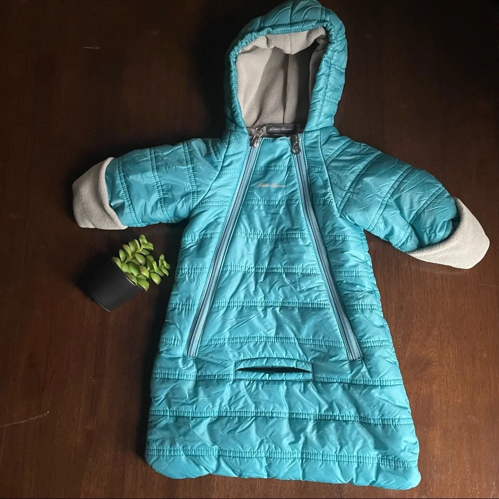 Eddie Bauer Blue Bunting Bag Snowsuit Size 0-3 Months Unisex